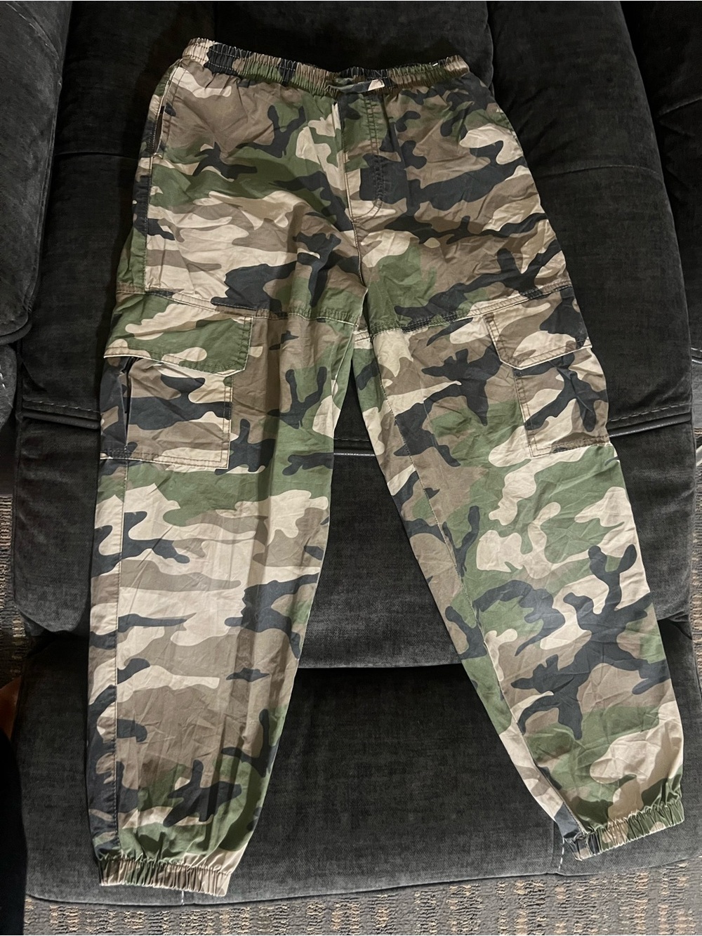 Cotton On Kids Camo Cargo Joggers - Green & Tan